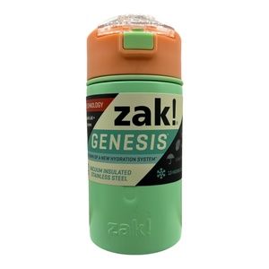 Zak! Genesis 12 Oz. Vacuum Insulated Stainless Steel Water Bottle 13 Hrs Cold